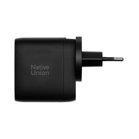 Сетевое зарядное устройство Native Union Fast GaN Charger PD 67W 3 Ports Black (FAST-PD67-BLK-2CA)
