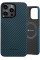 Чохол-накладка Pitaka MagEZ Case 4 Twill 1500D Black/Blue для iPhone 15 Pro - 2 - 0