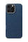 Чехол Pitaka Tactile Woven Monogram Dark Blue для iPhone 16 Pro Max - 2 - 0