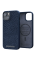 Чохол-накладка Njord Salmon Leather MagSafe Case Blue для iPhone 14 - 2 - 0