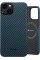 Чохол-накладка Pitaka MagEZ Case 4 Twill 1500D Black/Blue для iPhone 15 - 2 - 0