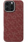 Чехол Pitaka Tactile Woven Monogram Red/Gold для iPhone 16 Pro Max - 2 - 0