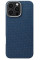 Чехол Pitaka Tactile Woven Case Monogram Dark Blue for iPhone 16 Pro (KI1603PTK) - 2 - 0