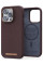 Чохол-накладка Njord Genuine Leather MagSafe Case Dark Brown for iPhone 14 Pro Max - 2 - 0