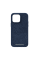 Чохол-накладка Njord Salmon Leather MagSafe Case Blue для iPhone 14 Pro - 2 - 0