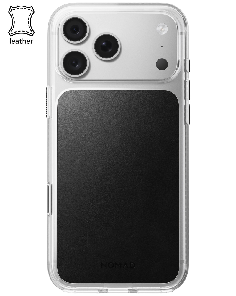 Шкіряний чохол Nomad Clear Horween для iPhone 18 Pro Max/17 Pro Max Black - 3 - 1