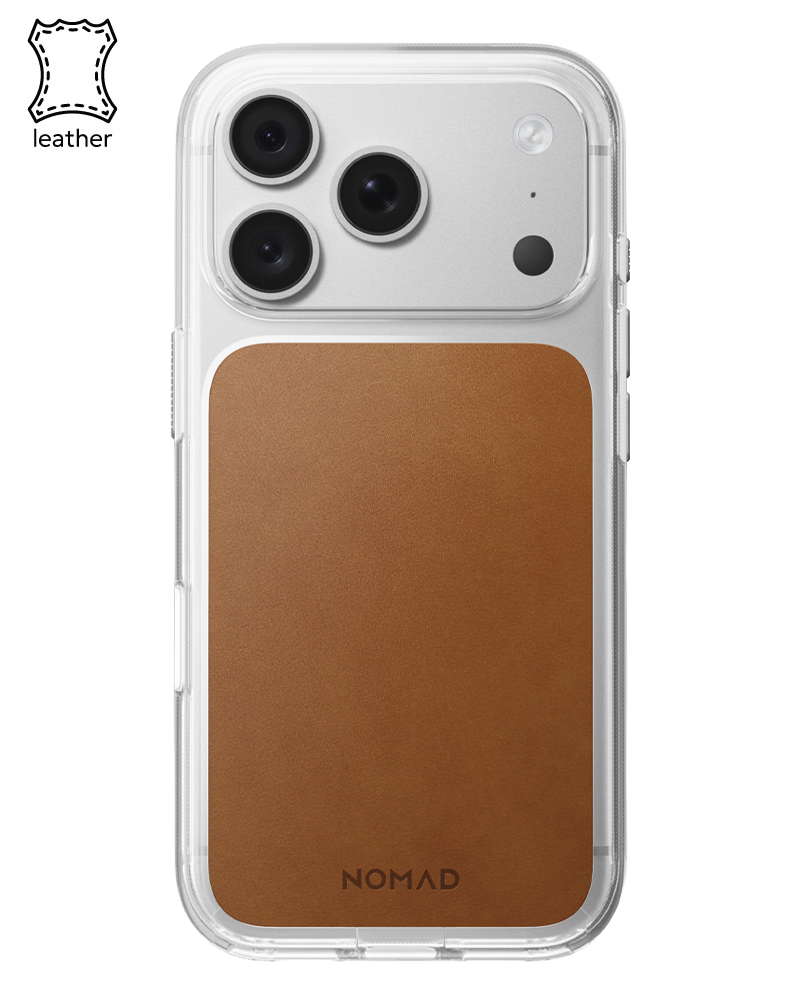 Кожаный чехол Nomad Clear Horween для iPhone 18 Pro/17 Pro Saddle - 3 - 1
