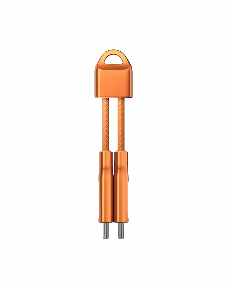 Кабель-брелок Nomad USB-C ChargeKey 240W Stellar Orange (0.12 м)