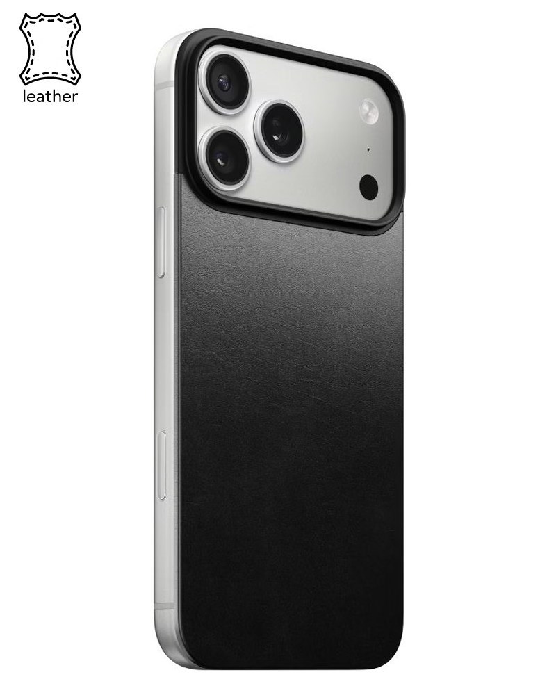 Шкіряний чохол Nomad Magnetic Horween Black для iPhone 17 Pro - 3 - 1