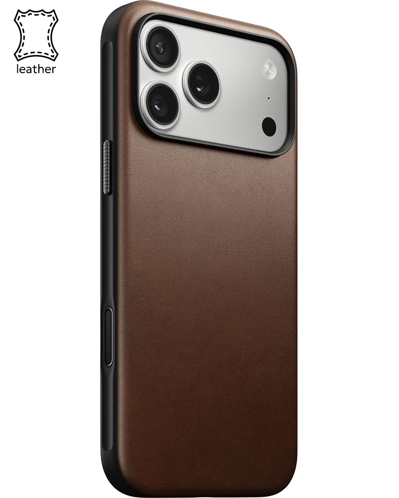 Шкіряний чохол Nomad Modern Brown для iPhone 17 Pro Max - 3 - 1