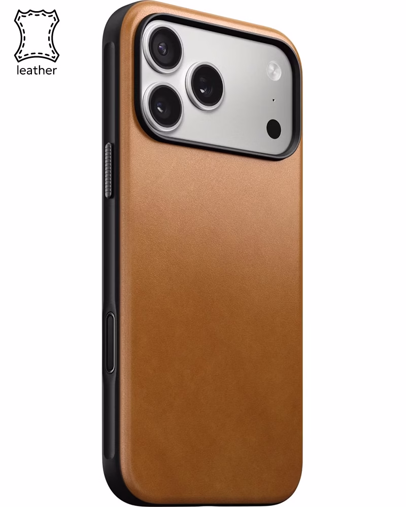 Шкіряний чохол Nomad Modern English Tan для iPhone 17 Pro Max