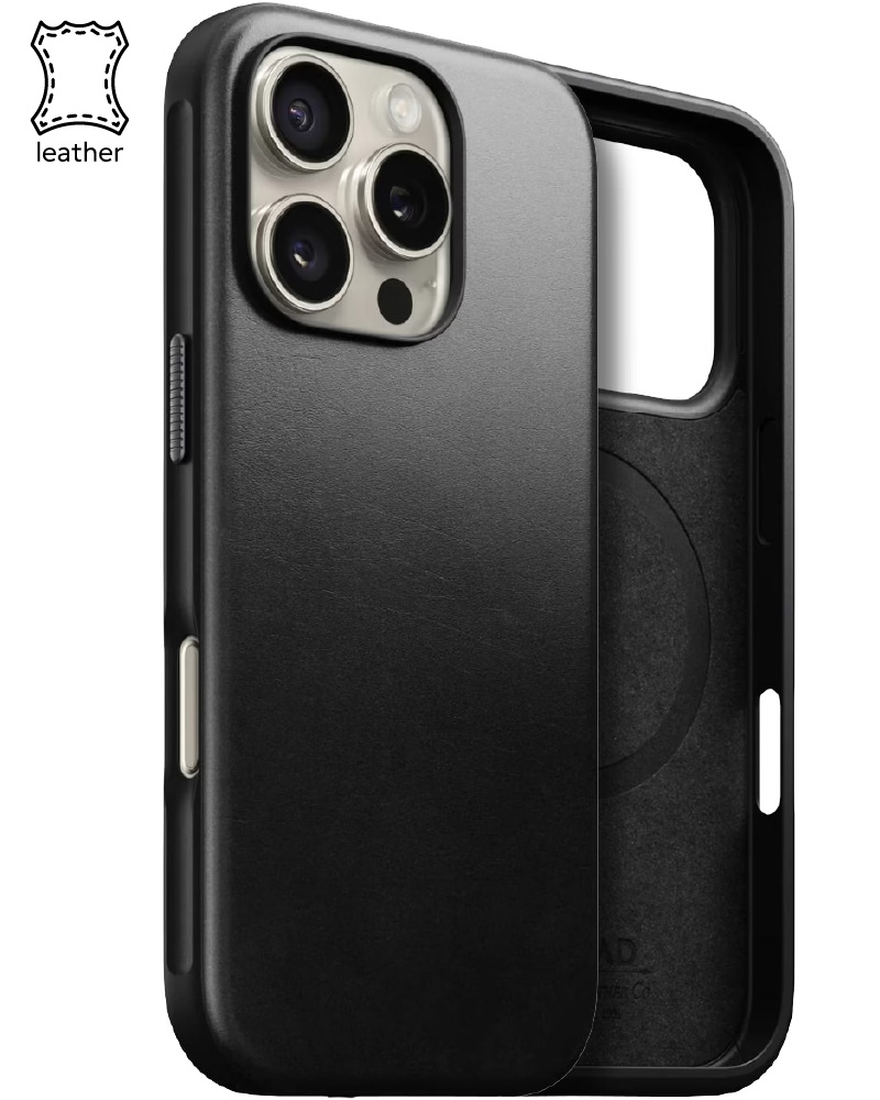 Nomad Modern Leather Case Back Horween for iPhone 16 Pro Max