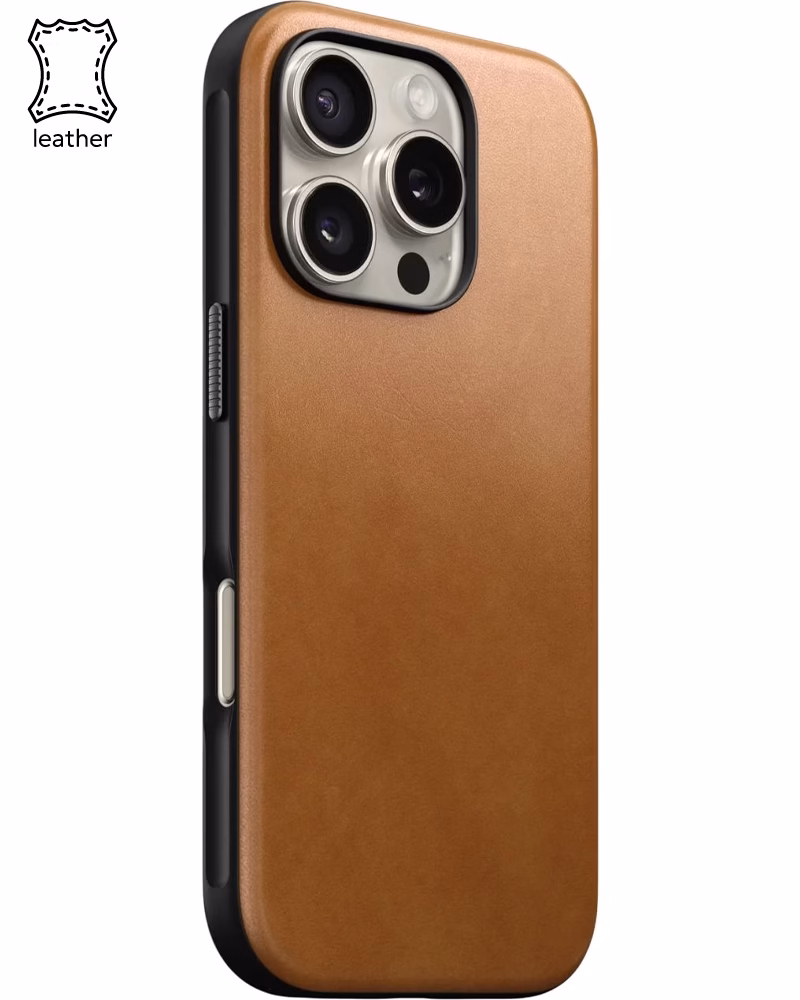 Чохол Nomad Modern Leather Case English Tan for iPhone 16 Pro Max (NM01691785)