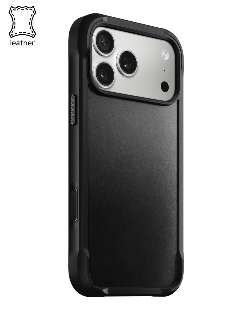 Шкіряний чохол Nomad Rugged Horween Black для iPhone 17 Pro - 3 - 1