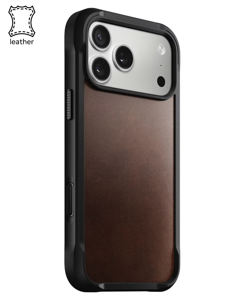 Шкіряний чохол Nomad Rugged Horween Rustic Brown для iPhone 17 Pro Max - 3 - 1