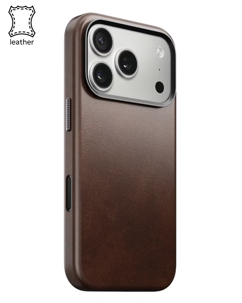 Шкіряний чохол Nomad Traditional Horween Rustic Brown для iPhone 17 Pro - 3 - 1