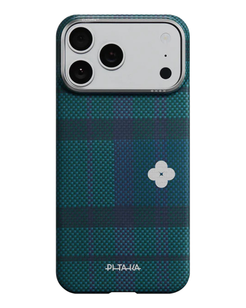Чехол Pitaka Edge Ultra-Slim Flora in Grid для iPhone 17 Pro Forest Dawn - 3 - 1