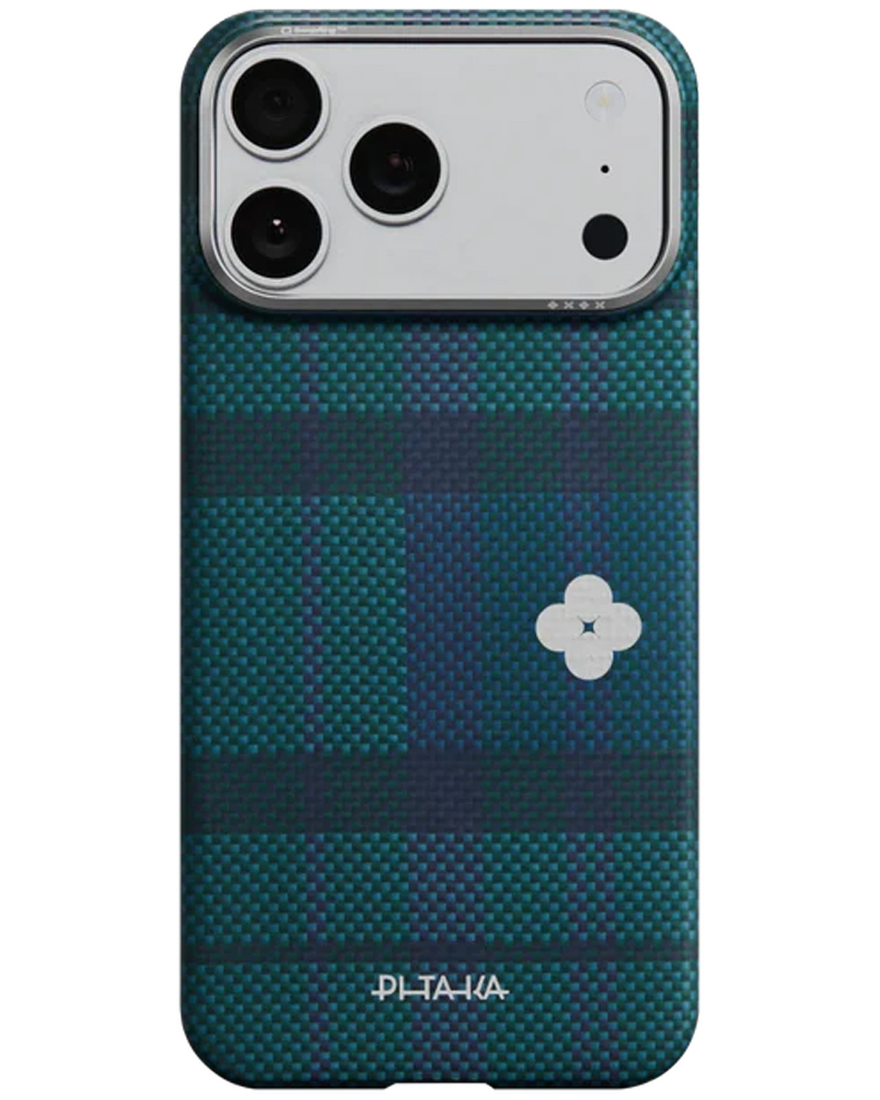 Чехол Pitaka Edge Ultra-Slim Flora in Grid для iPhone 17 Pro Max Forest Dawn - 3 - 1
