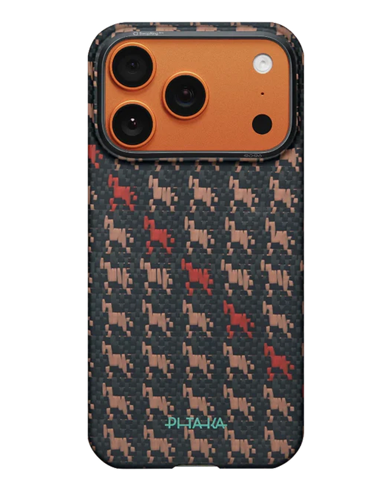Чехол Pitaka Edge Ultra-Slim Happiness Rides для iPhone 17 Pro Ebony - 3 - 1