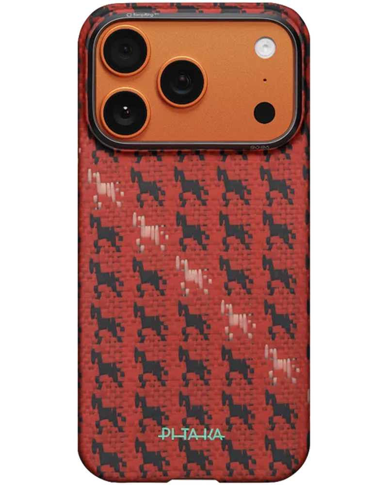 Чехол Pitaka Edge Ultra-Slim Happiness Rides для iPhone 17 Pro Max Maroon - 3 - 1