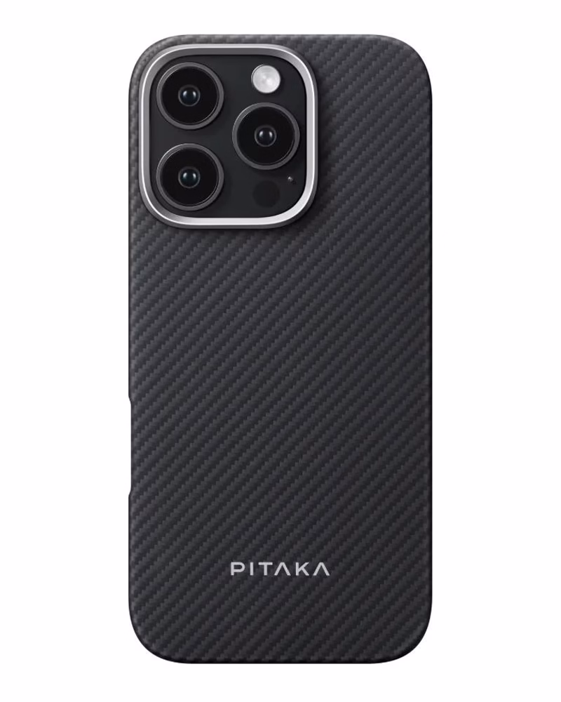 Чохол Pitaka Ultra-Slim Case Classic Twill 600D Black/Grey for iPhone 16 Pro (KI1601PA)