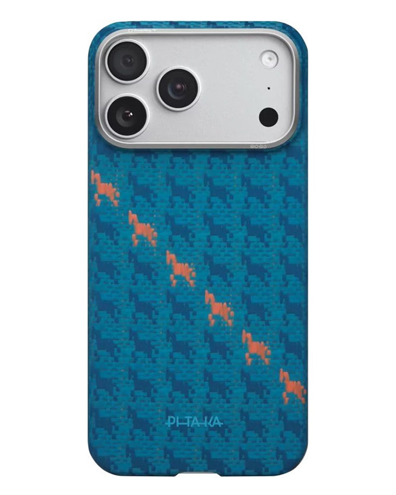 Чохол Pitaka Ultra-Slim Happiness Rides PitaTap для iPhone 17 Pro Indigo - 3 - 1