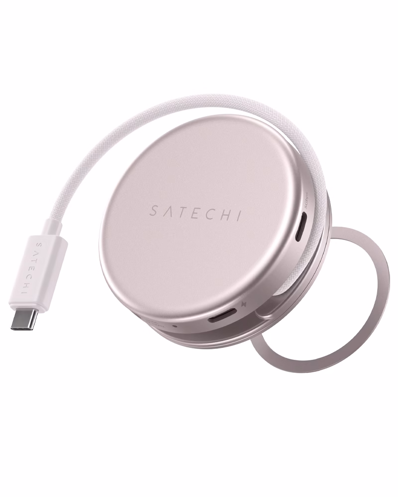 Мультипортовий адаптер Satechi OntheGo 5-in-1 USB-C Blush