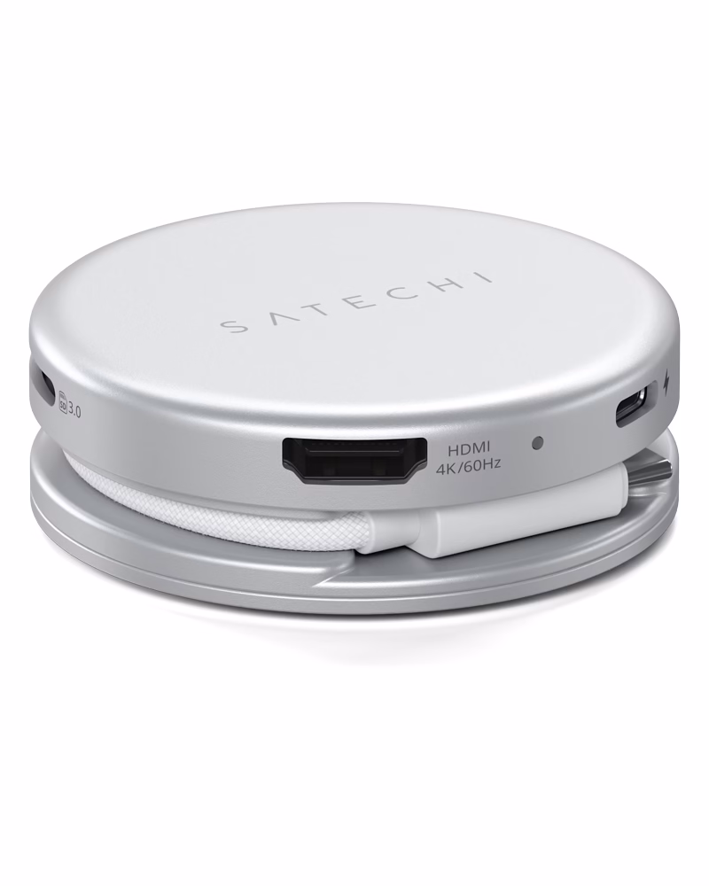 Мультипортовий адаптер Satechi OntheGo 5-in-1 USB-C Silver - 1 - 3