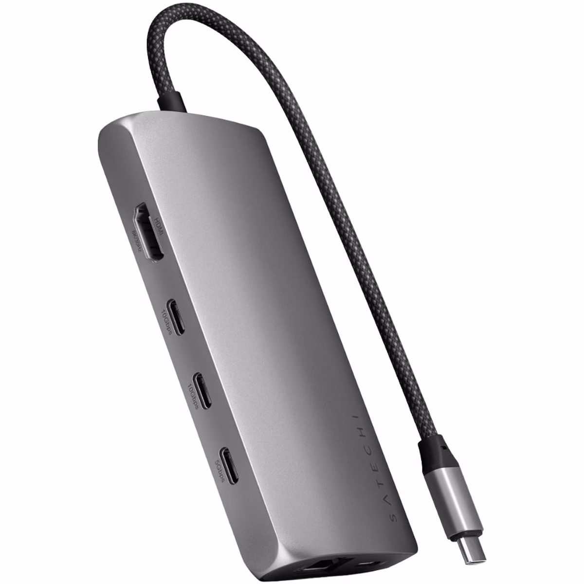 Хаб Satechi USB-C Multiport Adapter 8K with Ethernet V3 Space Gray
