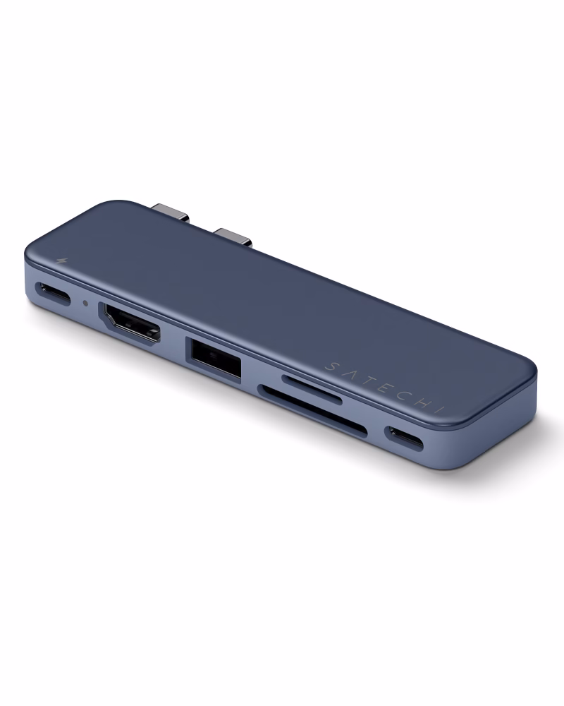 Хаб Satechi USB-C Snap Multiport Adapter Indigo