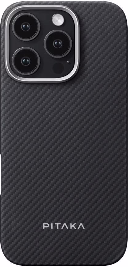 Чохол Pitaka Ultra-Slim Case Classic Twill 600D Black/Grey for iPhone 16 Pro (KI1601PA)
