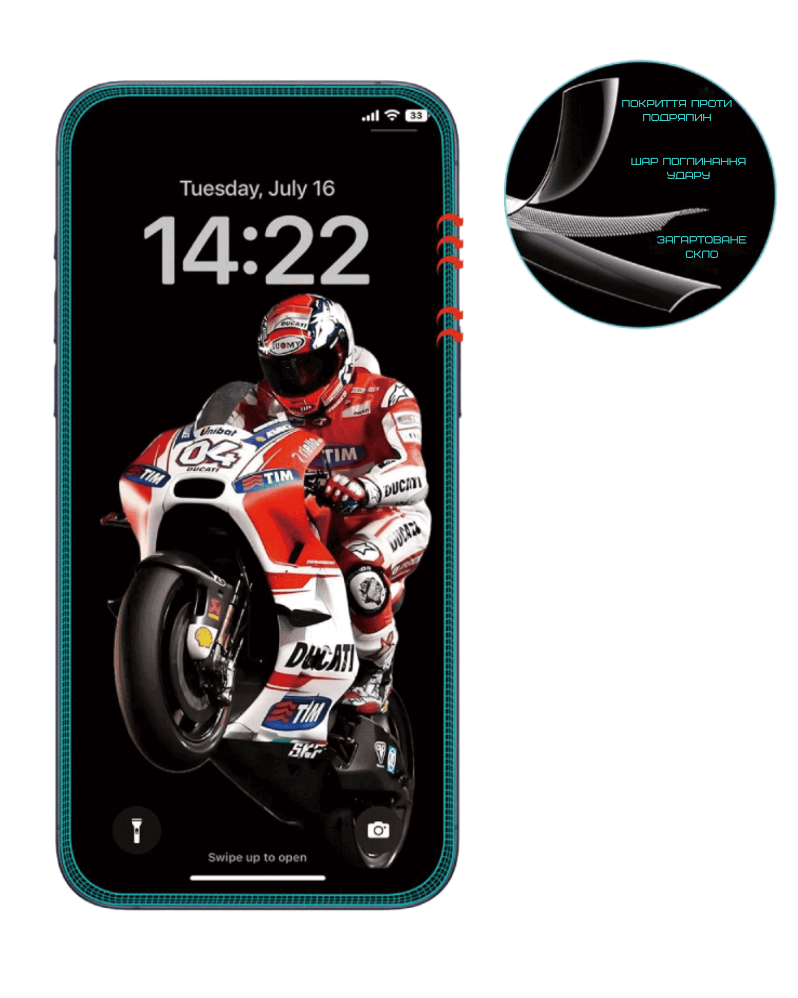 Захисне скло ANANK 2.5D Anti-Crack для iPhone 16 Pro - 3 - 2