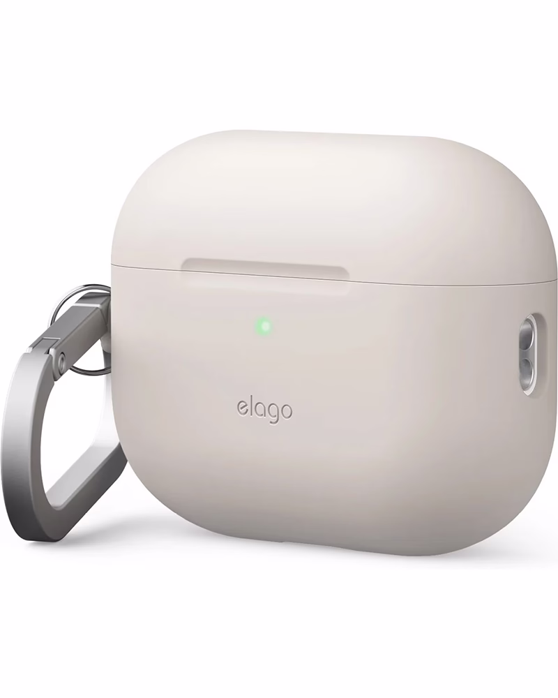 Чохол Elago Silicone Hang для AirPods Pro 3 Stone