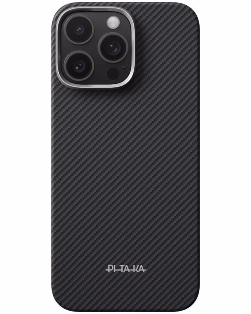 Чохол Pitaka Ultra-Slim Classic Twill 600D PitaTap для iPhone 16 Pro Max Black/Grey