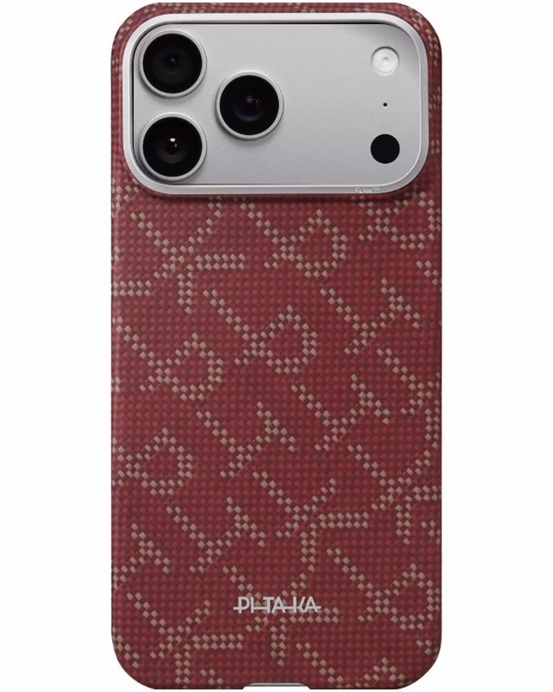 Чохол Pitaka Ultra-Slim Monogram для iPhone 17 Pro Max Red/Gold