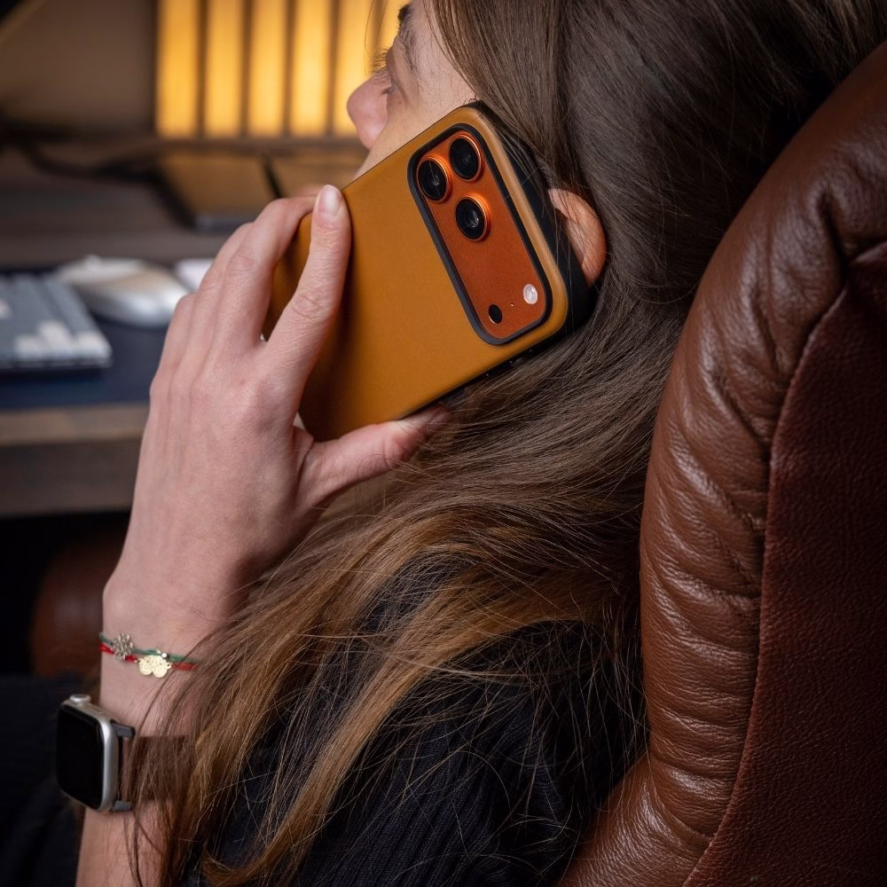 Шкіряний чохол Nomad Modern English Tan для iPhone 17 Pro Max - 2