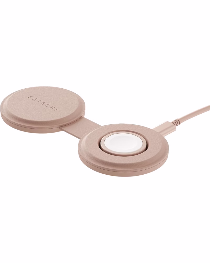 Бездротова зарядка Satechi OntheGo 2‑в‑1 Desert Rose (ST‑QTG21R)
