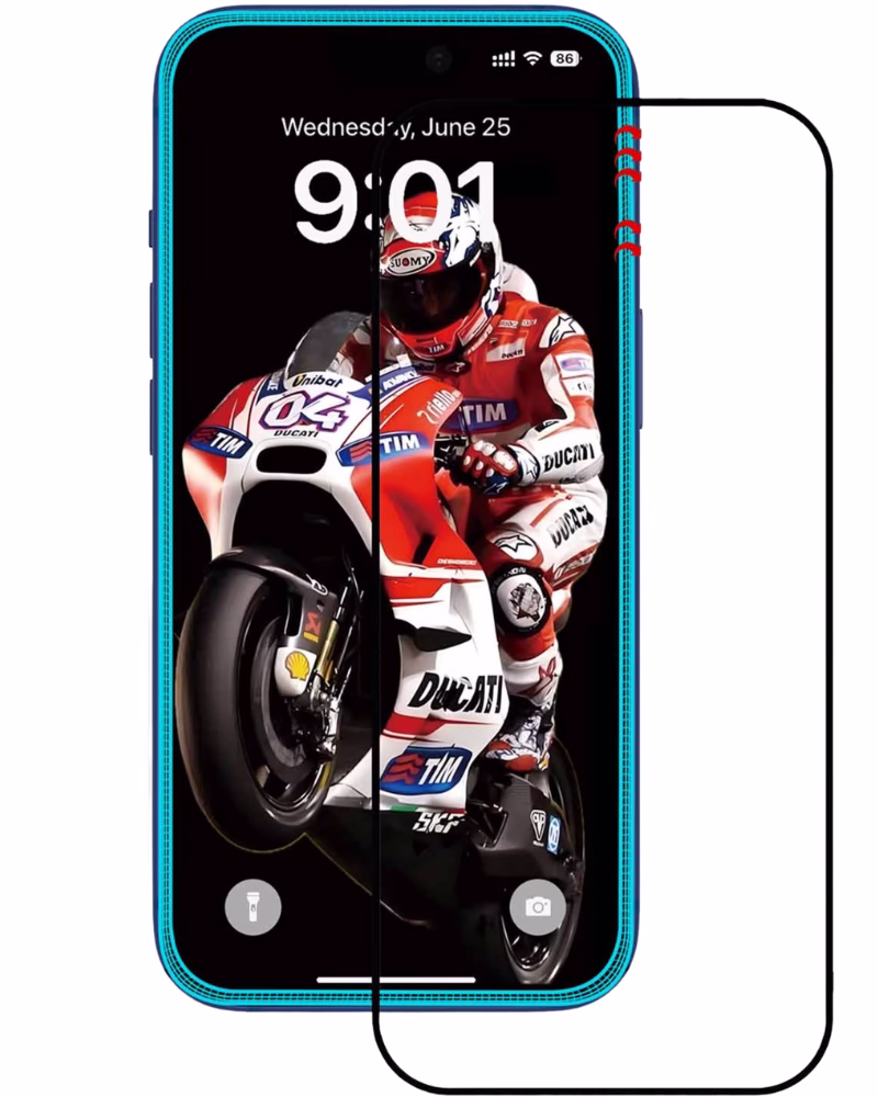 Захисне скло ANANK 3D Anti-Crack 5X Reinforced для iPhone 17 Pro Max