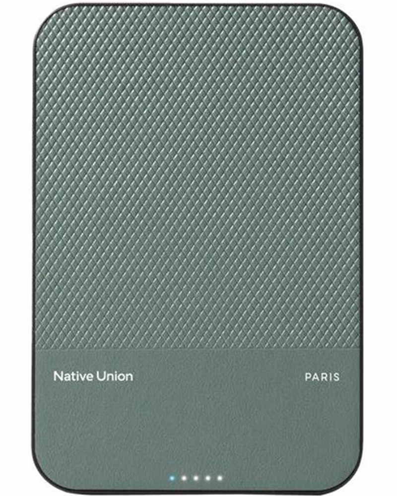Портативна батарея Native Union (Re) Classic Qi2 5000mAh Slate Green