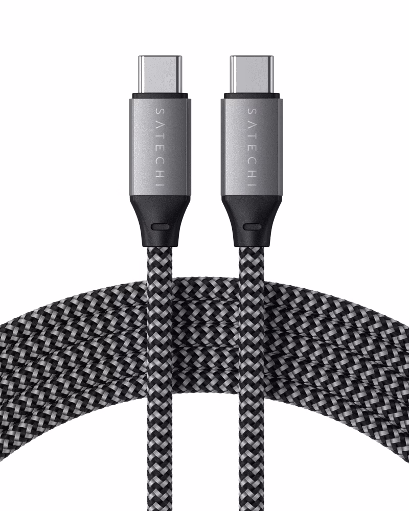  sliding Кабель USB-C to USB-C Satechi Cable 100W Space Gray (2 m) ST-TCC2MM