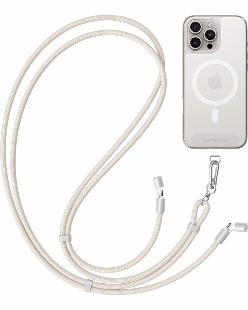 Ремінець-кабель Satechi OntheGo USB-C 60W Sand (1.5 м)