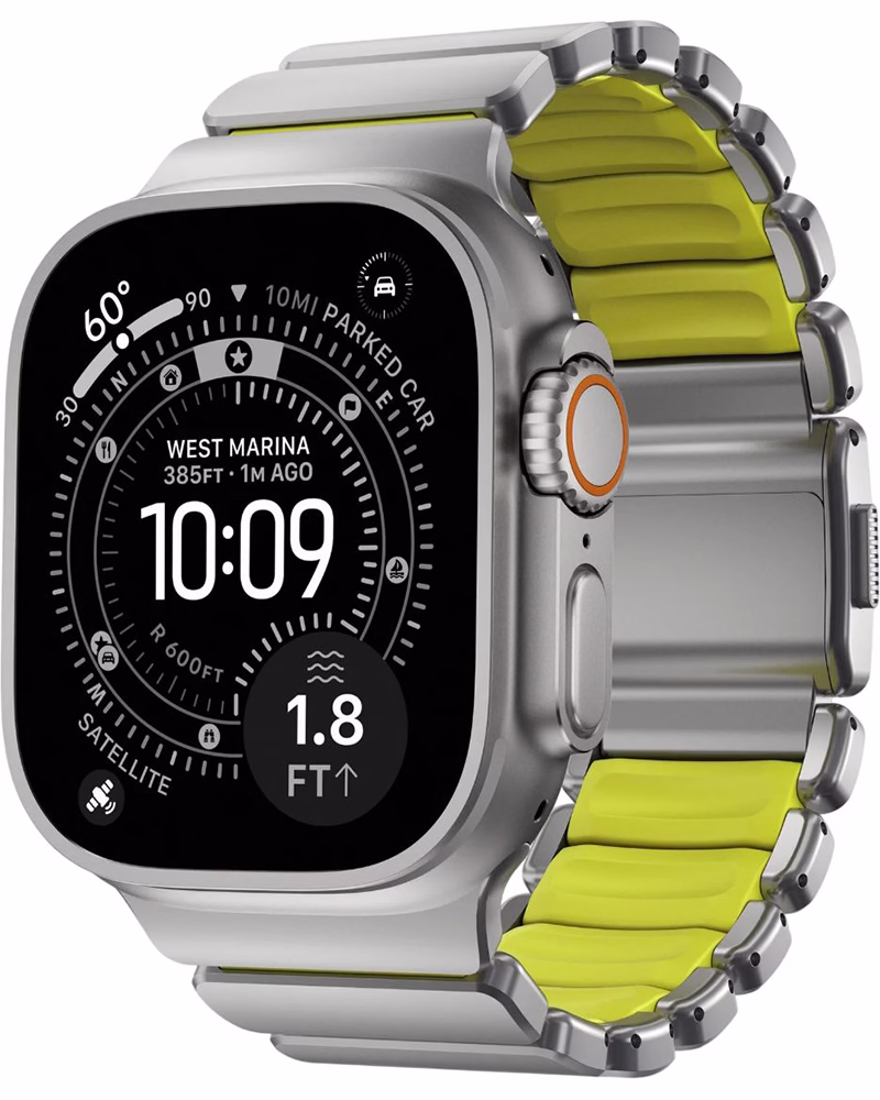 Ремінець Nomad Stratos Band для Apple Watch 46/49 Natural Hardware Volt