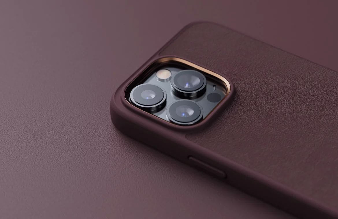 Чохол-накладка Njord Genuine Leather MagSafe Case Dark Brown for iPhone 14 Pro - 4