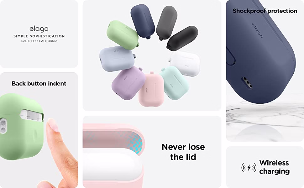 Чехол Elago Silicone Hang Case Pastel Green для Airpods Pro 2nd Gen (EAPP2SC-HANG-PGR) - 1 - 7