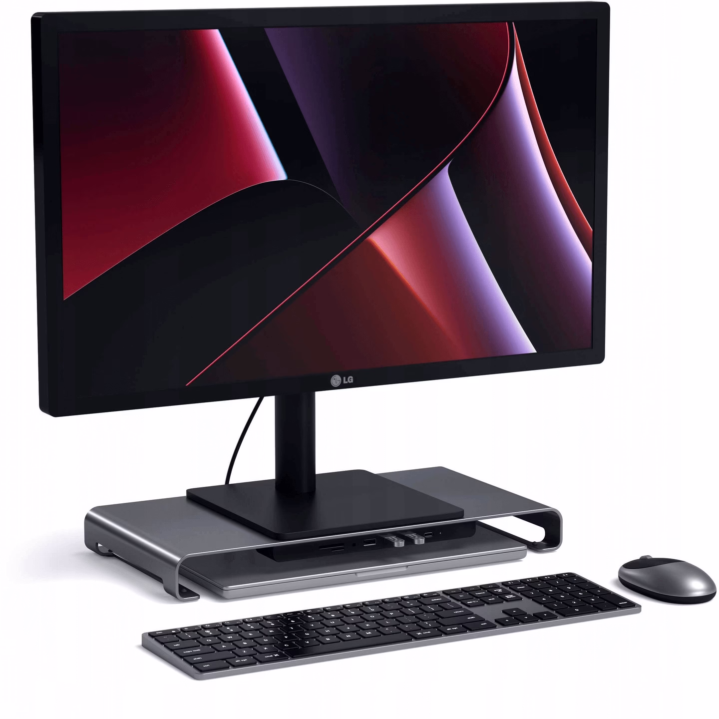 Подставка Satechi Aluminum USB-C Monitor Stand Hub XL Space Gray - 1 - 0